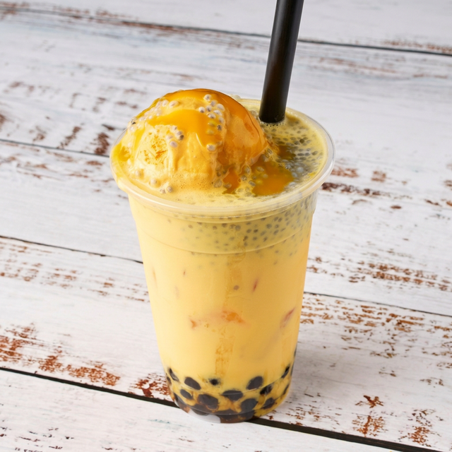 Mango kulfi milk tea.