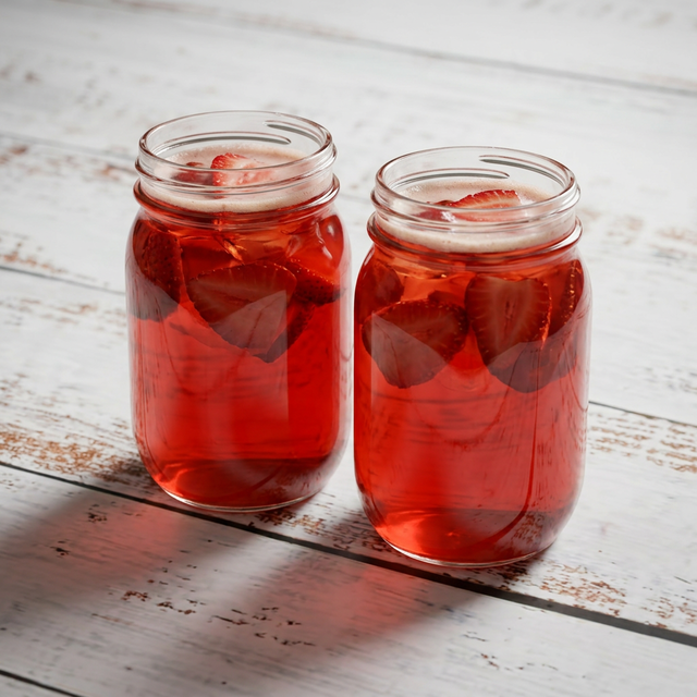 Strawberry fruit tea.