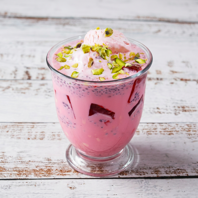 Falooda milk tea.